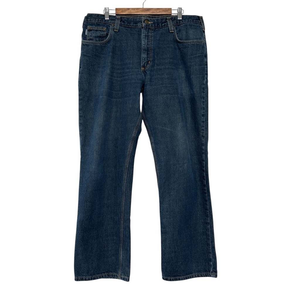 CARHARTT Relaxed Fit‎ 100603 468 Denim Blue Jeans Mens Med Wash Size 38"x31"